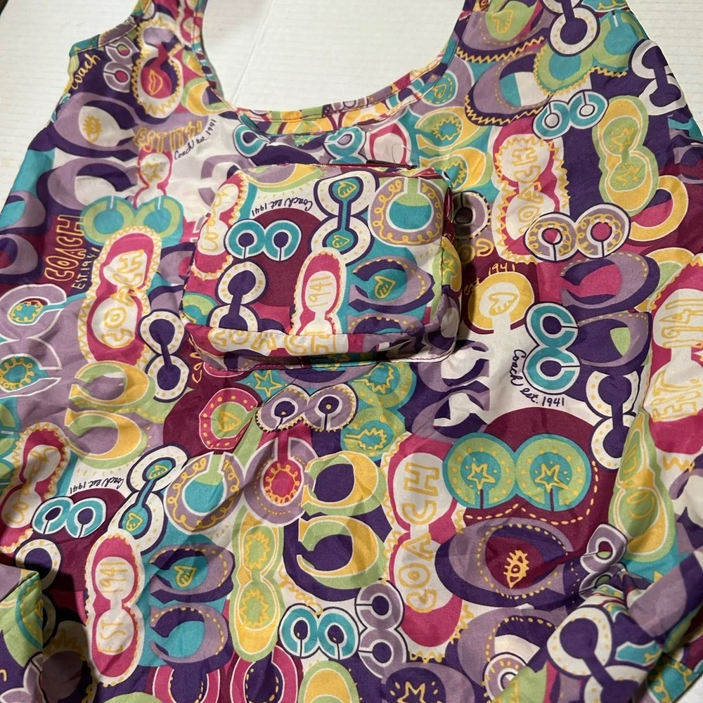 Coach Multicolor Patterned Pouch - Picture 8 of 15